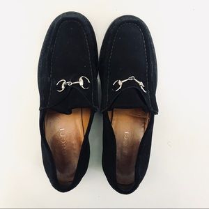 Gucci suede loafer